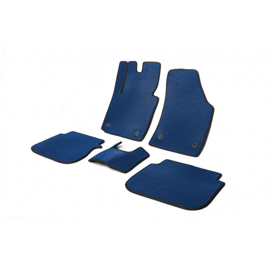 Килимки EVA (Синій) 2 шт, передні для Volkswagen Caddy 2004-2010 рр
