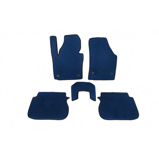 Килимки EVA (Синій) 2 шт, передні для Volkswagen Caddy 2015-2020 рр