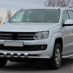 Передній захист ST015 (нерж) для Volkswagen Amarok 2010-2022 рр