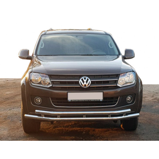 Передній захист ST018-2 (нерж) для Volkswagen Amarok 2010-2022 рр