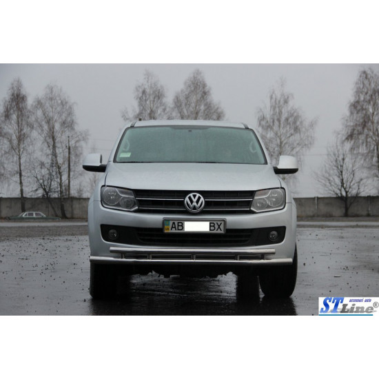 Передній захист ST018-2 (нерж) для Volkswagen Amarok 2010-2022 рр