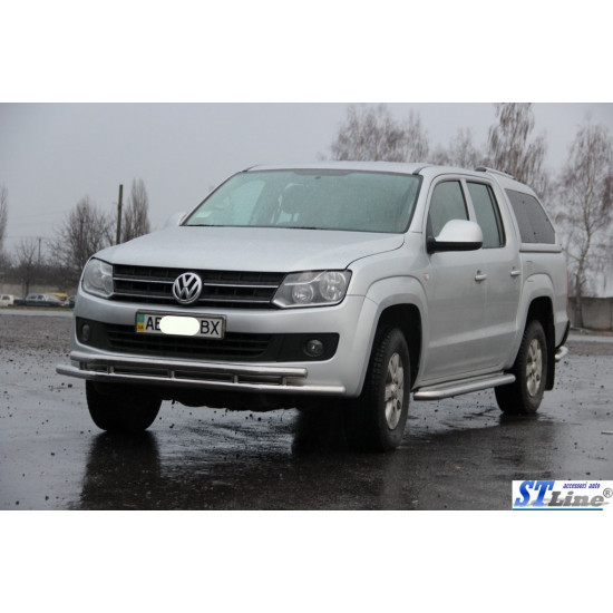 Передній захист ST018-2 (нерж) для Volkswagen Amarok 2010-2022 рр