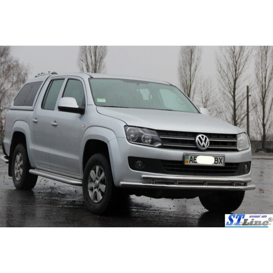 Передній захист ST018-2 (нерж) для Volkswagen Amarok 2010-2022 рр