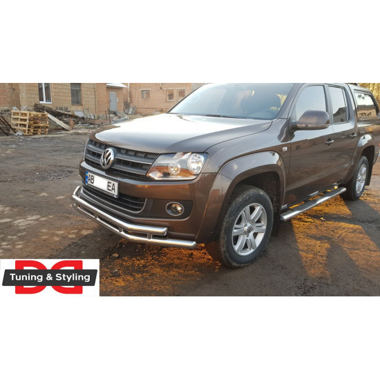 Передній захист ST018-2 (нерж) для Volkswagen Amarok 2010-2022 рр