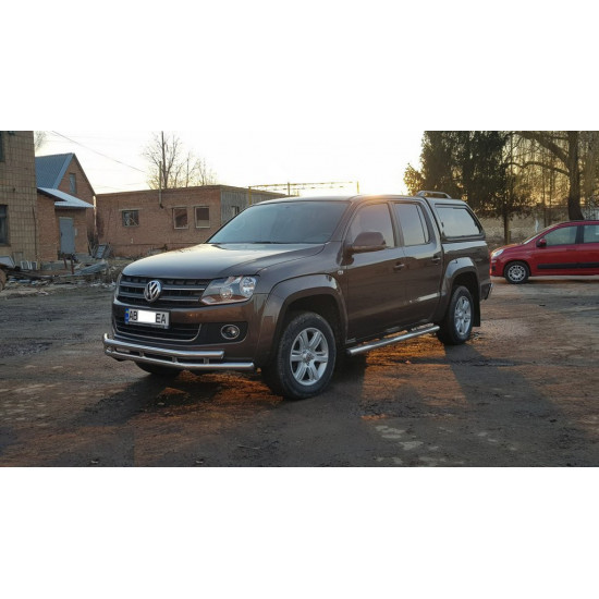 Передній захист ST018-2 (нерж) для Volkswagen Amarok 2010-2022 рр