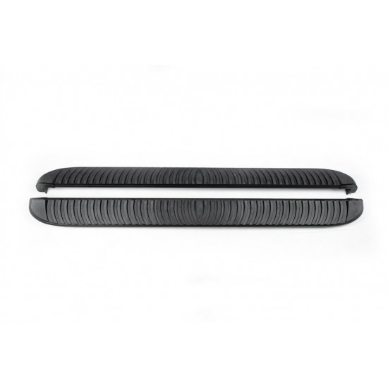Бокові пороги Tayga Black (2 шт., Алюміній) для Jeep Cherokee KL 2013-2024 рр Бокові пороги Tayga Black (2 шт., Алюміній) для Jeep Cherokee KL 2013-2024 рр