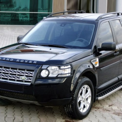 Бокові пороги BlackLine (2 шт, алюміній) для Land Rover Discovery III