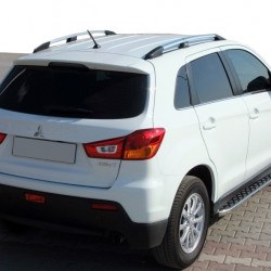 Бокові пороги BlackLine (2 шт, алюміній) для Mitsubishi ASX 2010-2023 рр