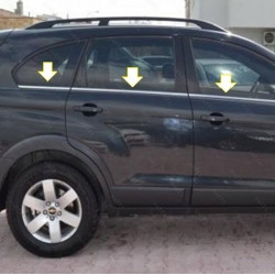 Нижня окантовка вікон (6 шт, нерж) для Chevrolet Captiva 2006-2019рр