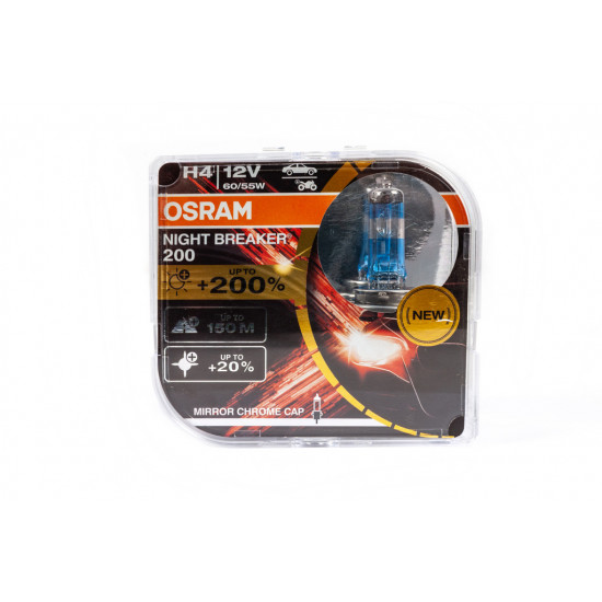 Лампа головного світла Osram H4 60/55W Night Breaker Laser -2024200% 64193NBL200