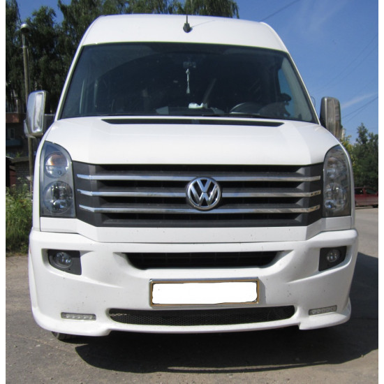 Передній бампер 2012-2024 (LED, під фарбування) для Volkswagen Crafter рр