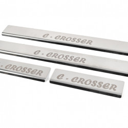 Накладки на пороги (4 шт, нерж) для Citroen C-Crosser