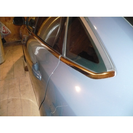 Нижня окантовка вікон (8 шт, нерж) SW, Carmos - Турецька сталь для Ford Focus III 2011-2017 рр Нижня окантовка вікон (8 шт, нерж) SW, Carmos - Турецька сталь для Ford Focus III 2011-2017 рр
