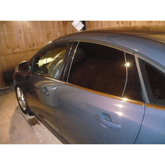 Нижня окантовка вікон (8 шт, нерж) SW, Carmos - Турецька сталь для Ford Focus III 2011-2017 рр Нижня окантовка вікон (8 шт, нерж) SW, Carmos - Турецька сталь для Ford Focus III 2011-2017 рр