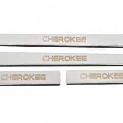 Накладки на пороги Carmos V-2 (4 шт, нерж) для Jeep Grand Cherokee WK 2004-2010рр