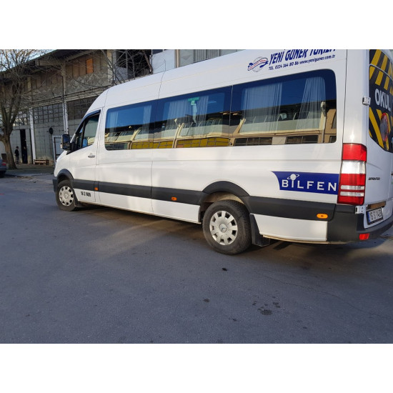 Накладки на арки широкі (4 шт, чорні) для Mercedes Sprinter W906 2006-2018 рр