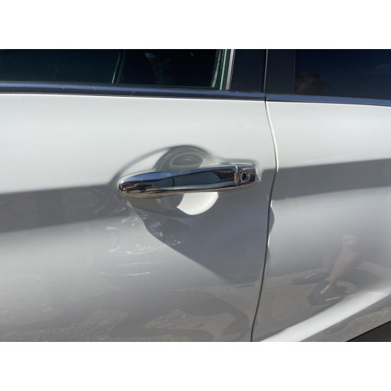Накладки на ручки (4 шт.) З чіпом, OmsaLine - Італійська нержавійка для Nissan NP300 1999-2015 Накладки на ручки (4 шт.) З чіпом, OmsaLine - Італійська нержавійка для Nissan NP300 1999-2015