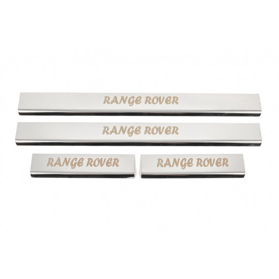 Накладки на пороги (Carmos , 4 шт, нерж.) для Range Rover III L322 2002-2012 рр Накладки на пороги (Carmos , 4 шт, нерж.) для Range Rover III L322 2002-2012 рр