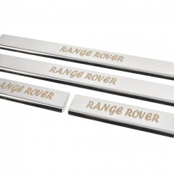 Накладки на пороги (Carmos , 4 шт, нерж.) для Range Rover III L322 2002-2012 рр