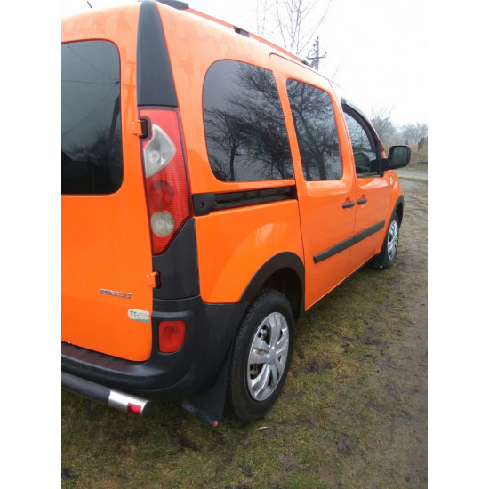 Накладки на арки (4 шт, чорні) 2008-2012, ABS пластик для Renault Kangoo рр