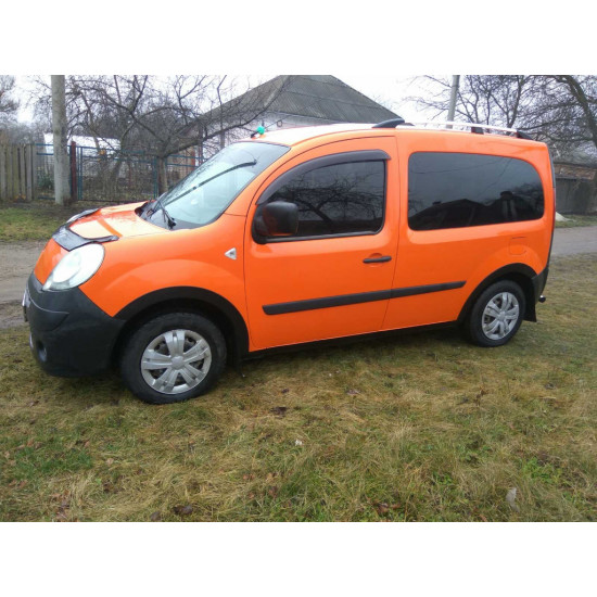 Накладки на арки (4 шт, чорні) 2008-2012, ABS пластик для Renault Kangoo рр