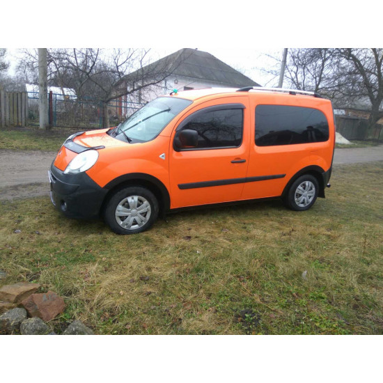 Накладки на арки (4 шт, чорні) 2008-2012, ABS пластик для Renault Kangoo рр