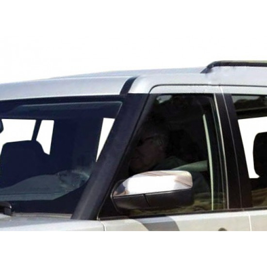Накладки на дзеркала (2 шт, нерж.) OmsaLine - Італійська нержавійка для Land Rover Discovery II Накладки на дзеркала (2 шт, нерж.) OmsaLine - Італійська нержавійка для Land Rover Discovery II