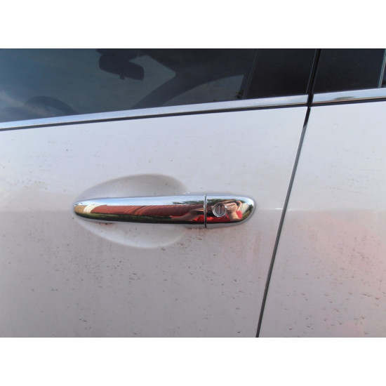 Накладки на ручки (4 шт, нерж) З чіпом, Carmos - Турецька сталь для Mazda CX-9 2017-2024 Накладки на ручки (4 шт, нерж) З чіпом, Carmos - Турецька сталь для Mazda CX-9 2017-2024