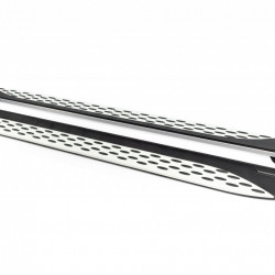 Бокові пороги Shining V1 (2 шт., Алюміній) коротка база для Volkswagen T5 Caravelle 2004-2010 рр