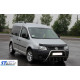 Кенгурятник WT003 (нерж) 50мм, без напису для Volkswagen Caddy 2004-2010 рр