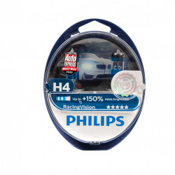 Лампа головного світла Philips H4 60/55W 12342GT Racing Vision -2024150%