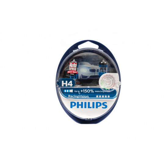 Лампа головного світла Philips H4 60/55W 12342GT Racing Vision -2024150%