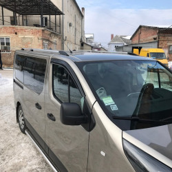 Рейлінги Хром Коротка, Пластикові ніжки для Opel Vivaro 2015-2019 рр