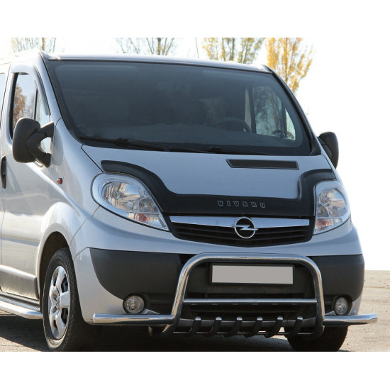 Кенгурятник з вусами (нерж.) для Renault Trafic 2001-2015 рр