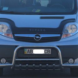 Кенгурятник з вусами (нерж.) для Renault Trafic 2001-2015 рр