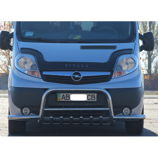 Кенгурятник з вусами (нерж.) для Renault Trafic 2001-2015 рр