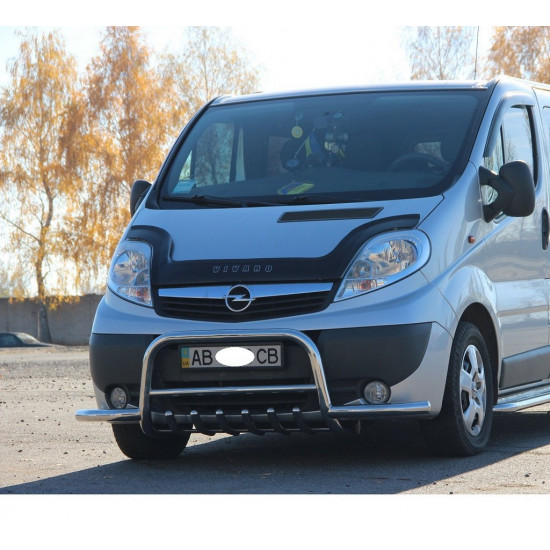 Кенгурятник з вусами (нерж.) для Renault Trafic 2001-2015 рр