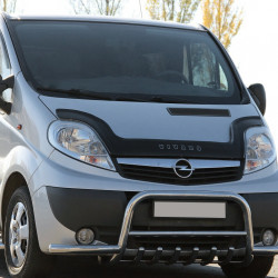 Кенгурятник з вусами WT003-Plus (нерж.) для Opel Vivaro 2001-2015 рр