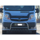 Кенгурятник з вусами WT003-Plus (нерж.) для Opel Vivaro 2001-2015 рр