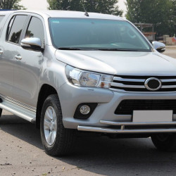 Передній захист ST018 (нерж) для Toyota Hilux 2015-2024 рр