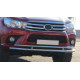 Передній захист ST018 (нерж) для Toyota Hilux 2015-2024 рр