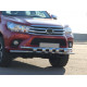 Передній захист ST015 (нерж) для Toyota Hilux 2015-2024 рр