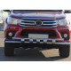 Передній захист ST015 (нерж) для Toyota Hilux 2015-2024 рр