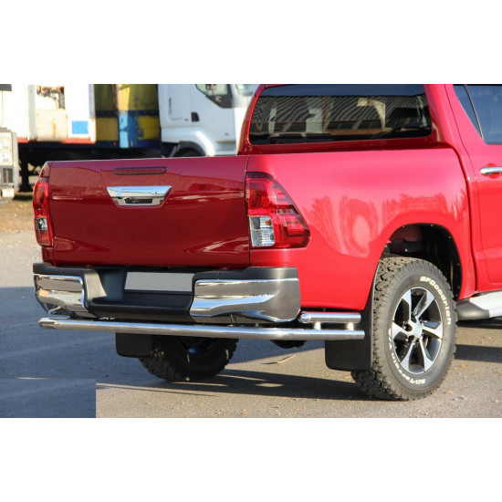 Задня дуга AK005-2 (нерж.) для Toyota Hilux 2015-2024 рр