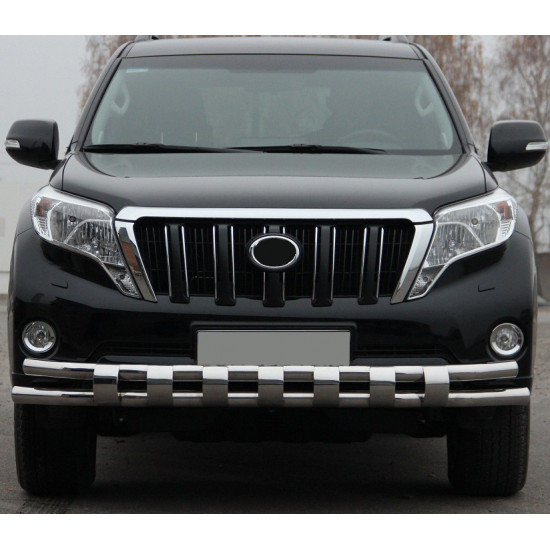 Передній захист ST016-2 (нерж) для Toyota Land Cruiser Prado 150