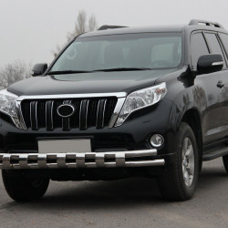 Передній захист ST016-2 (нерж) для Toyota Land Cruiser Prado 150