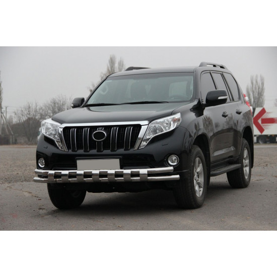 Передній захист ST016-2 (нерж) для Toyota Land Cruiser Prado 150