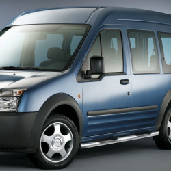 Бічні труби BB002 (2 шт., нерж.) 60 мм, стандартна база для Ford Connect 2002-2006 рр