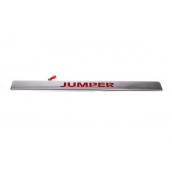 Хром планка над номером LED-червоний (нерж.) для Citroen Jumper 2007-2024 та рр