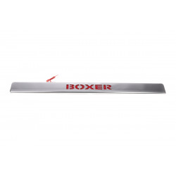 Хром планка над номером LED-червоний (нерж.) для Peugeot Boxer 2006-2024 та рр